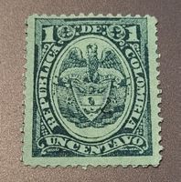 Kolumbien 1890 alte briefmarke