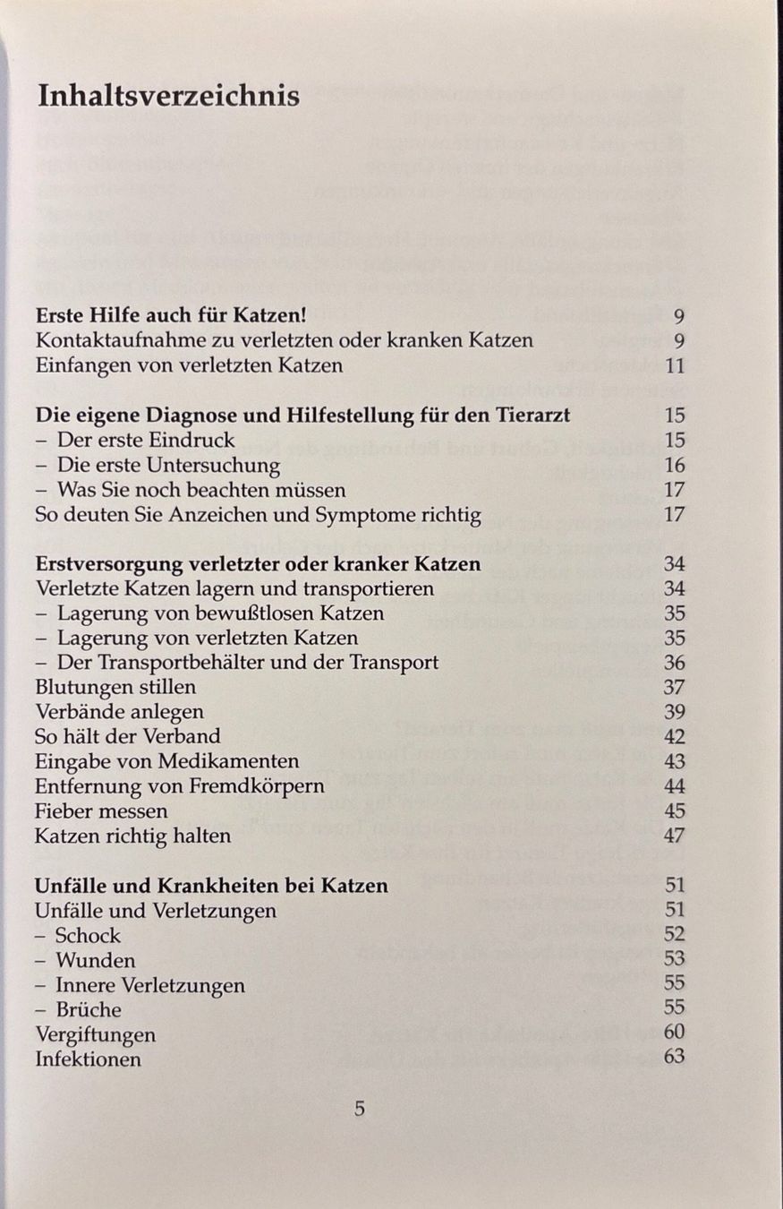 Libri: Erste Hilfe für Katzen – Nuovo (secondo la descrizione) da Sarnen venduto da Livres 3