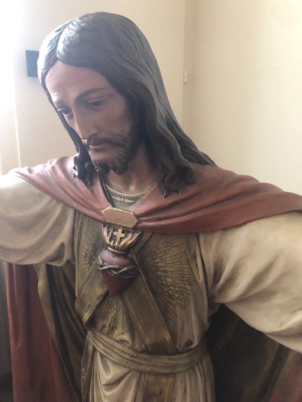 Sculture & Statue: Antike Jesus Holzstatue ca 1890 – Usato da Speicher venduto da Ramtha1 2