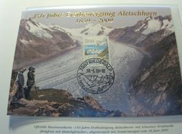 Maximumkarte 150 Jahre Erstbesteigugn Aletschhorn, 2009