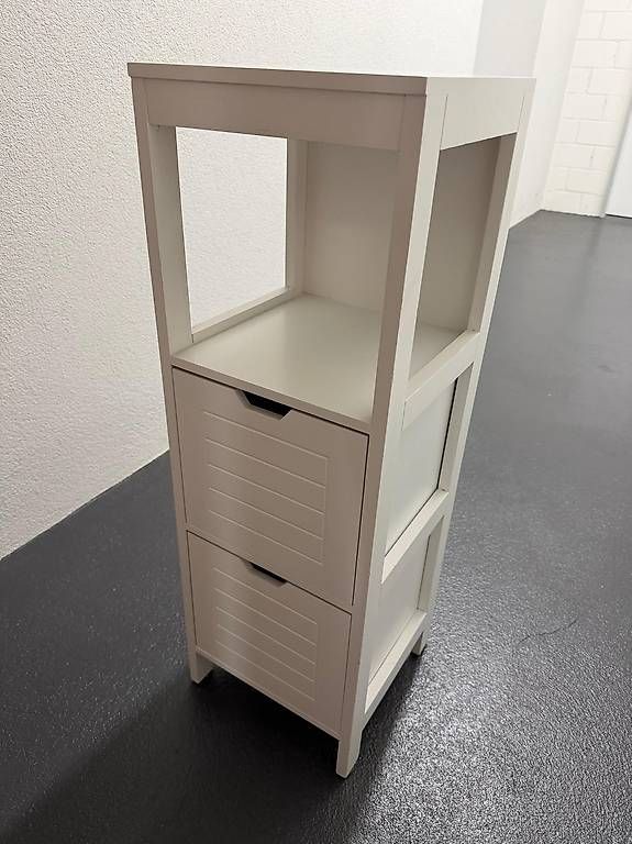 Cassettiere: Weisse Badezimmer-Kommode mit 2 Schubladen – Usato da Seuzach venduto da Cathrine04 1