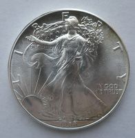 USA-Dollar-Silbermünze, «American Silver Eagle» 1986