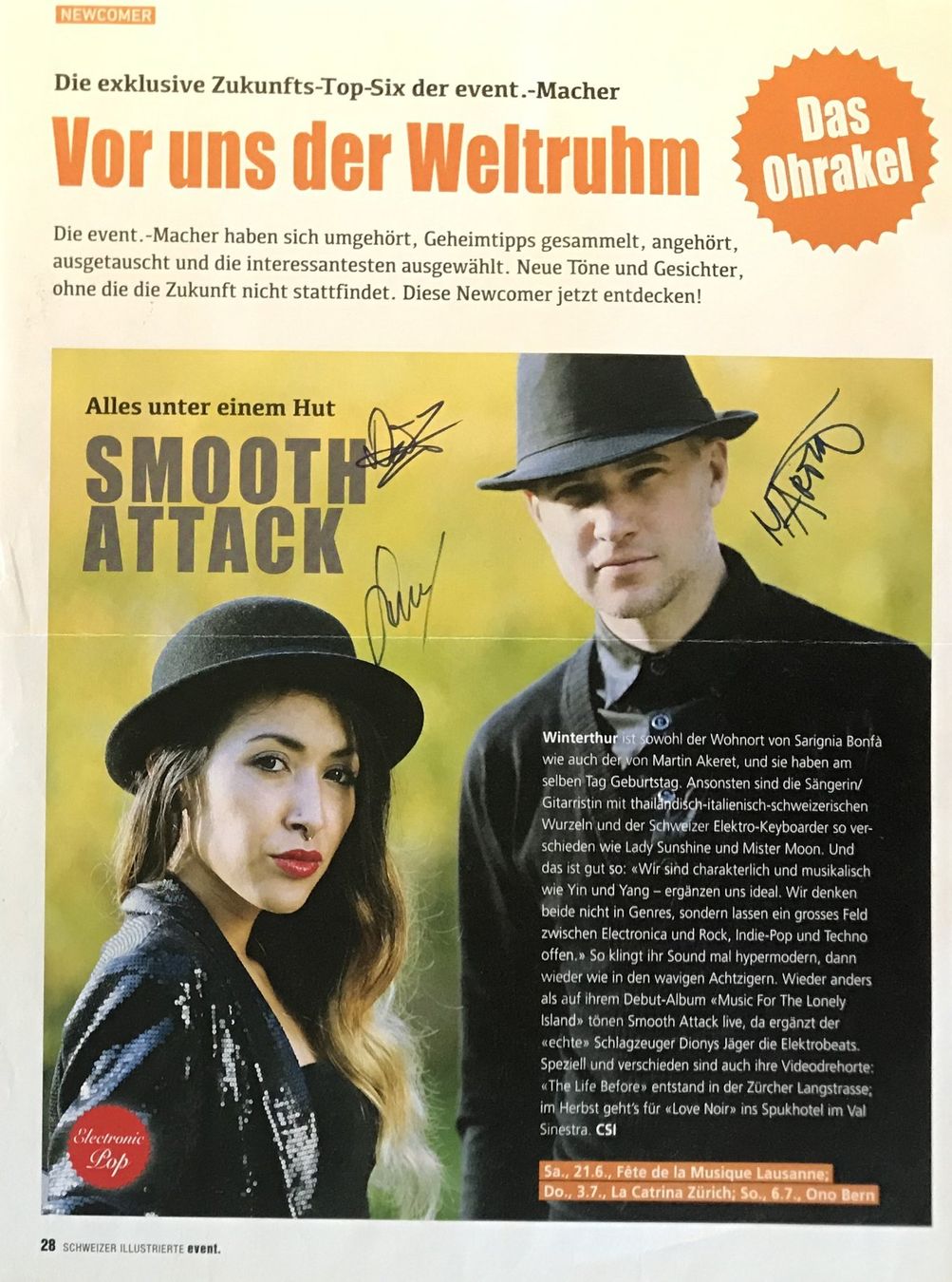 Autogramme: Smooth Attack Autogramm signiert Magazinbild 20x30cm – Gebraucht aus Bischofszell von Gottselig