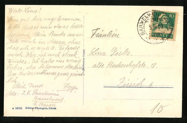 Cartoline postali: Aarau, Aargauische Heilstätte Barmelwei – Usato da Berlin venduto da bartko-reher 1