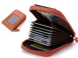 LEDER KREDITKARTEN PORTEMONNAIE - ETUI - KREDITKARTENETUI