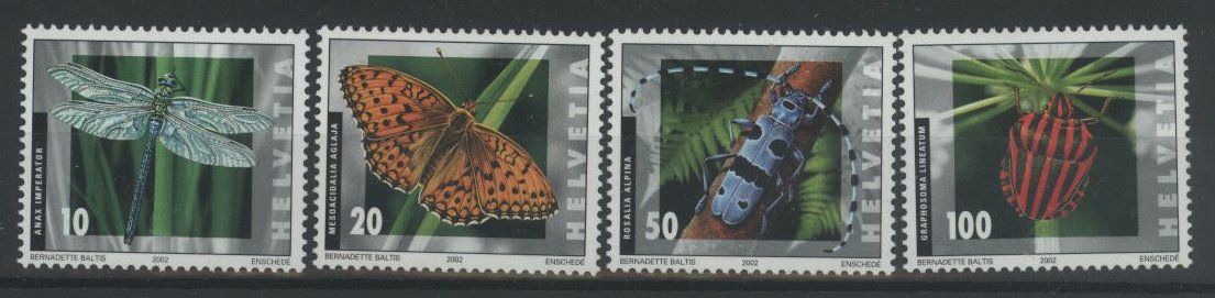 Tous les timbres: 2002, Dauermarken Insekten ** – D'occasion à Willisau par Vollstempel