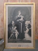 antikes christliches Bild Stich - Sanctissima Mater Holbein
