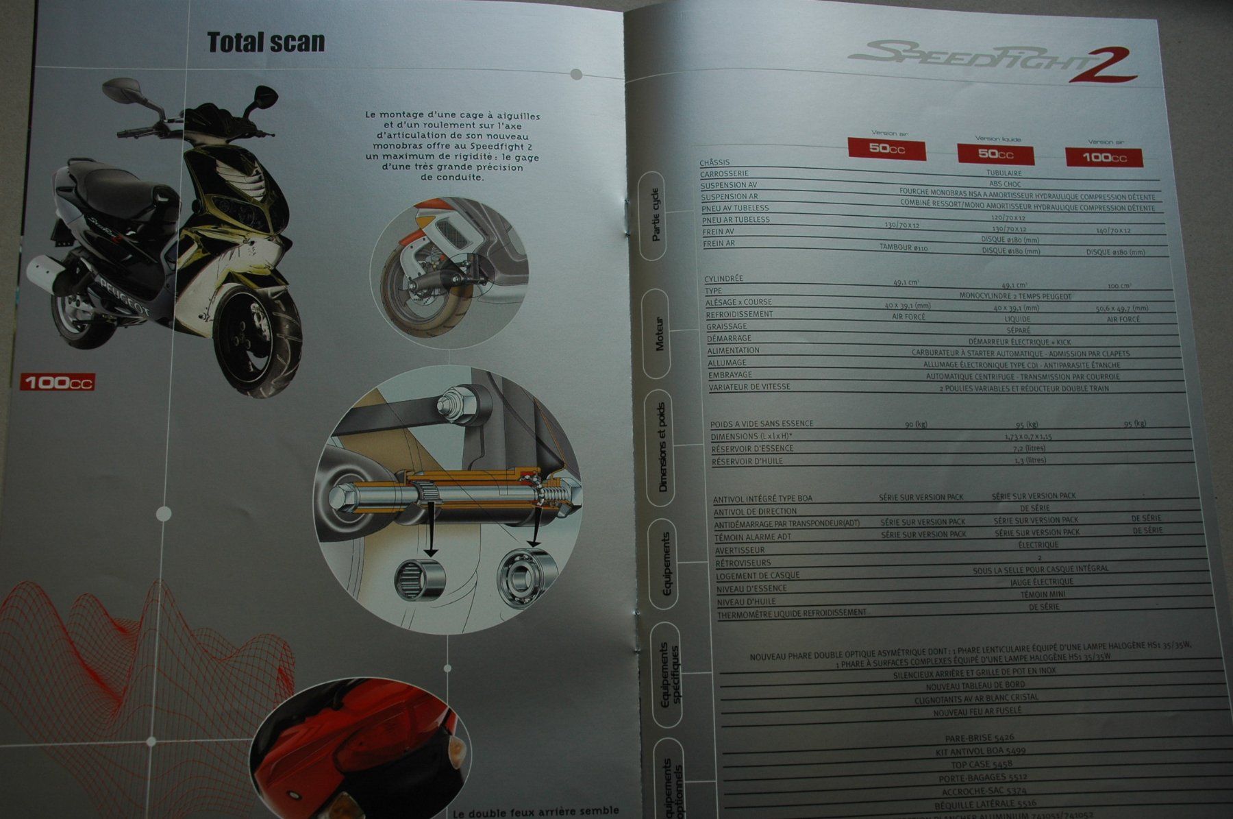 Peugeot Scooters: Peugeot Speedfight 2 Roller - Originalprospekt – Gebraucht aus Malans GR von Chueche427 3