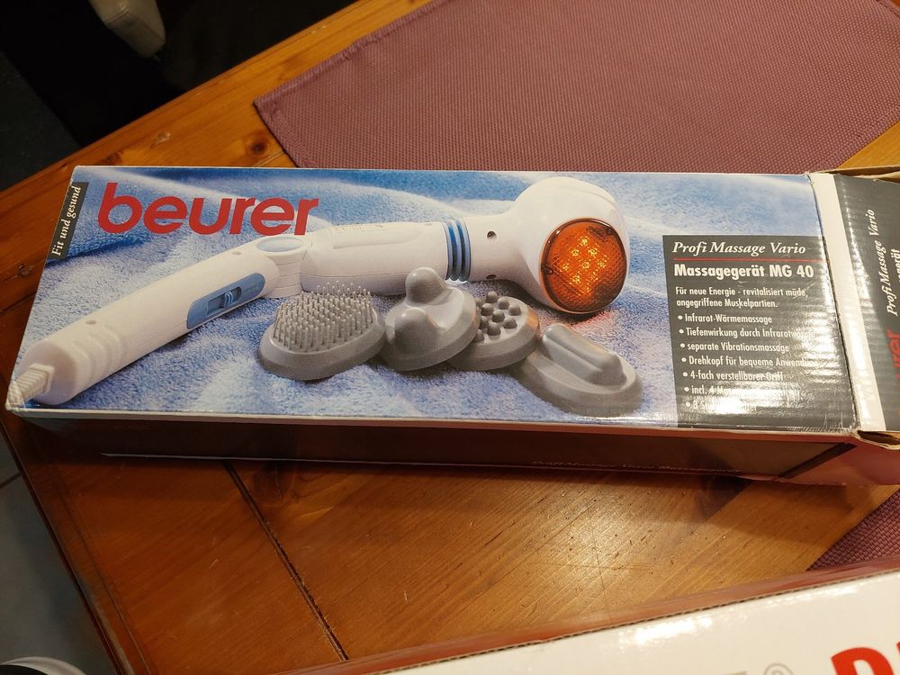 Massagegerät Beurer Profi Massage Vario MG40 | Kaufen auf Ricardo