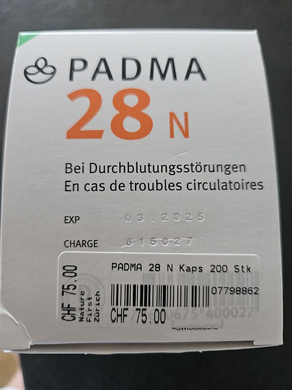 Lebensmittel & Spezialitäten: PADMA 28 N Kapselm – Neu und originalverpackt aus Hägendorf von corsa53 1