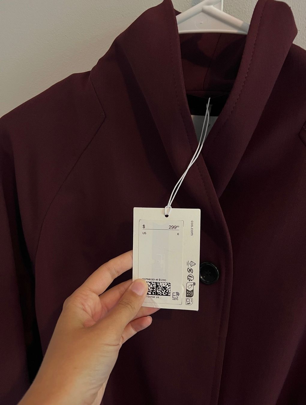 Cos Giacche: Belted Wool-blend Shawl Collar Jacket – Nuovo e nell'imballaggio originale da Münsingen venduto da ste_czj9 2