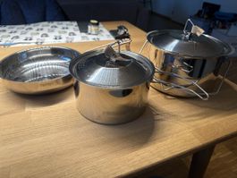 Primus Kochset Edelstahl 3-teilig gebraucht guter Zustand