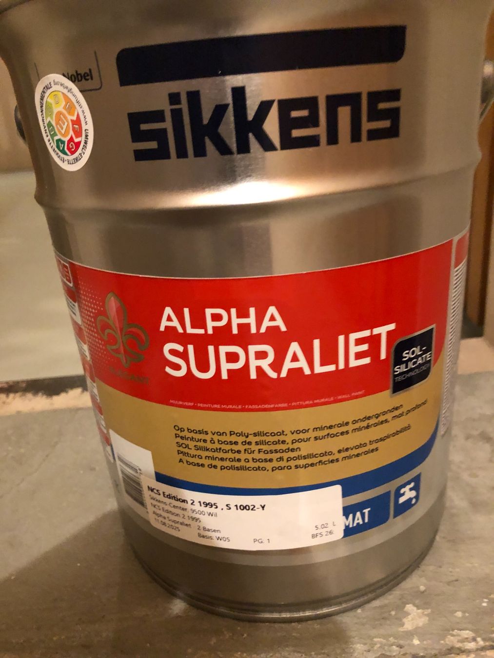 Colori: Fassadenfarbe Alpha Supraliet – Nuovo e nell'imballaggio originale da Flawil venduto da noplan