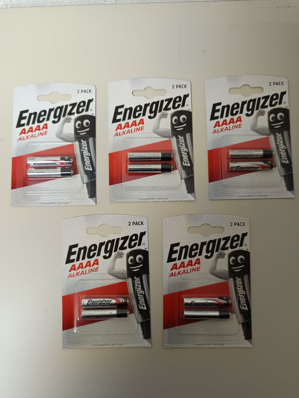 Energizer Caricatori & Batterie: 5 Packungen Energizer Batterien AAAA – Nuovo e nell'imballaggio originale da Rüthi (Rheintal) venduto da Balty