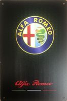 Alfa Romeo Metallschild Blechschild Tonale Giulia Stelvio