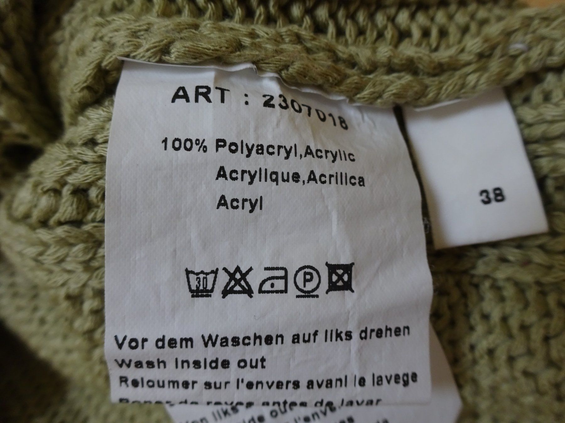 Tops: Oui - Stricktop - oliv - Grösse 38 – Gebraucht aus Zofingen von Justizia_01 4
