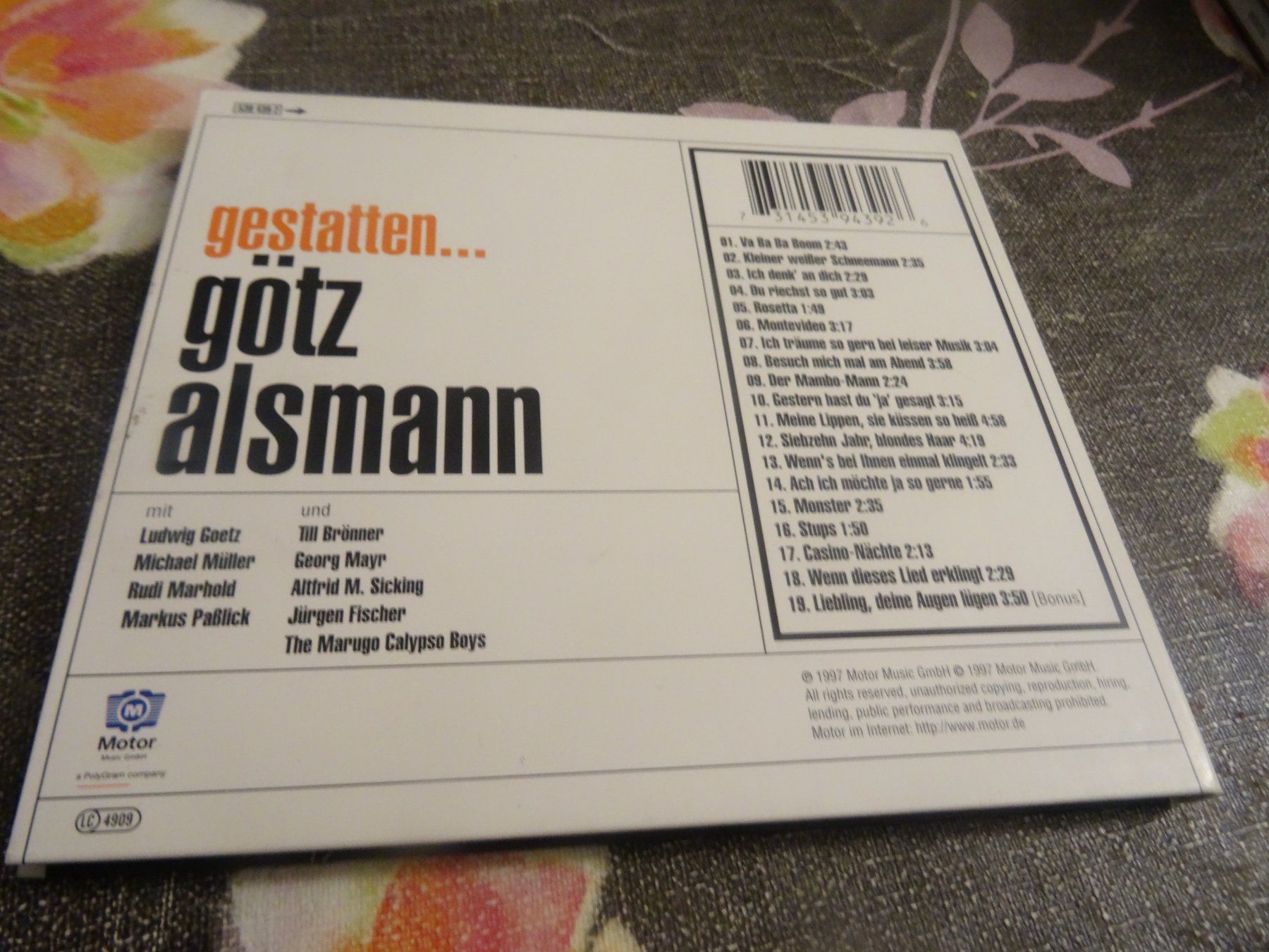 CDs: Götz Alsmann - gestatten CD – Gebraucht aus Olten von Disc-Ausverkauf 1