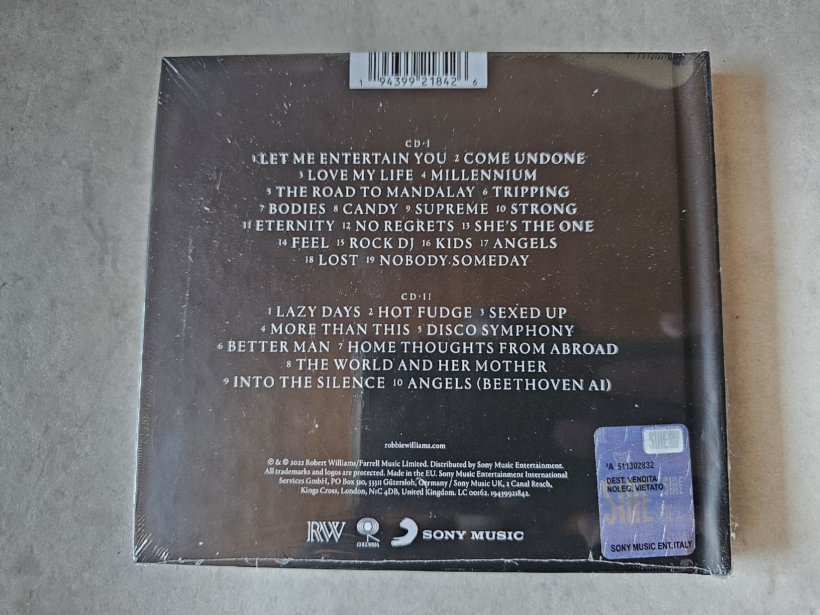 CDs: Robbie Williams  -  XXV  /  2 CD Digibook Fabrikneu – Neu und originalverpackt aus Schneisingen von backstore24 1