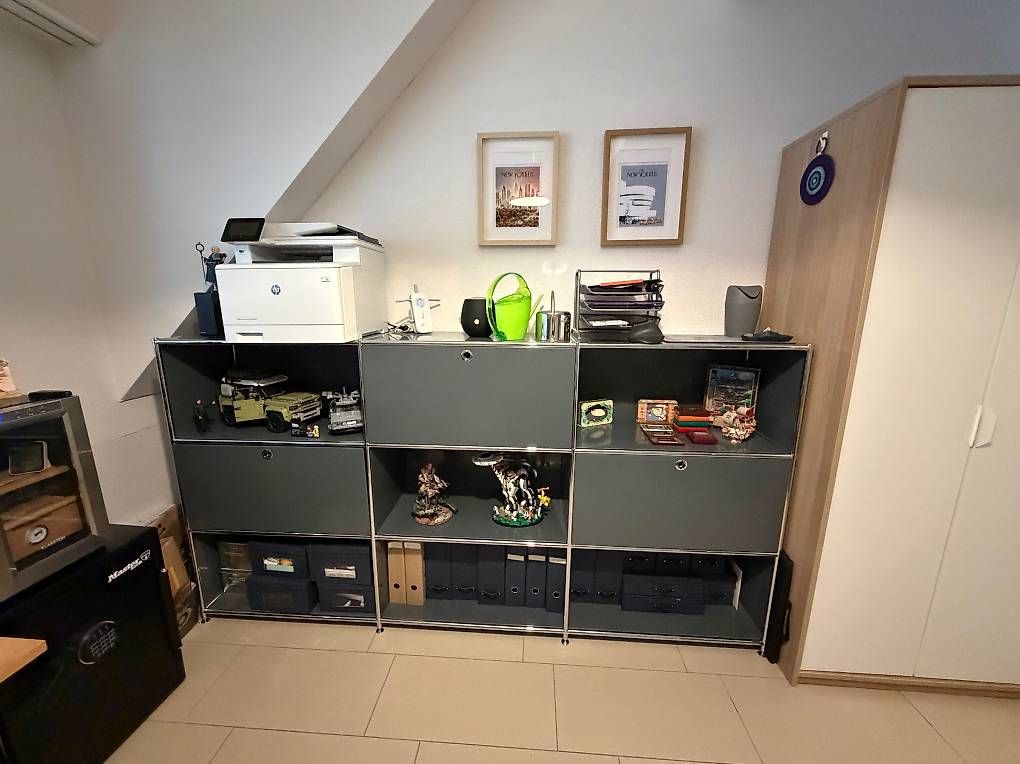 Regale: Interio QUADRO Sideboard Regalsystem Anthrazit Chrom – Gebraucht aus Winkel von Sergiom