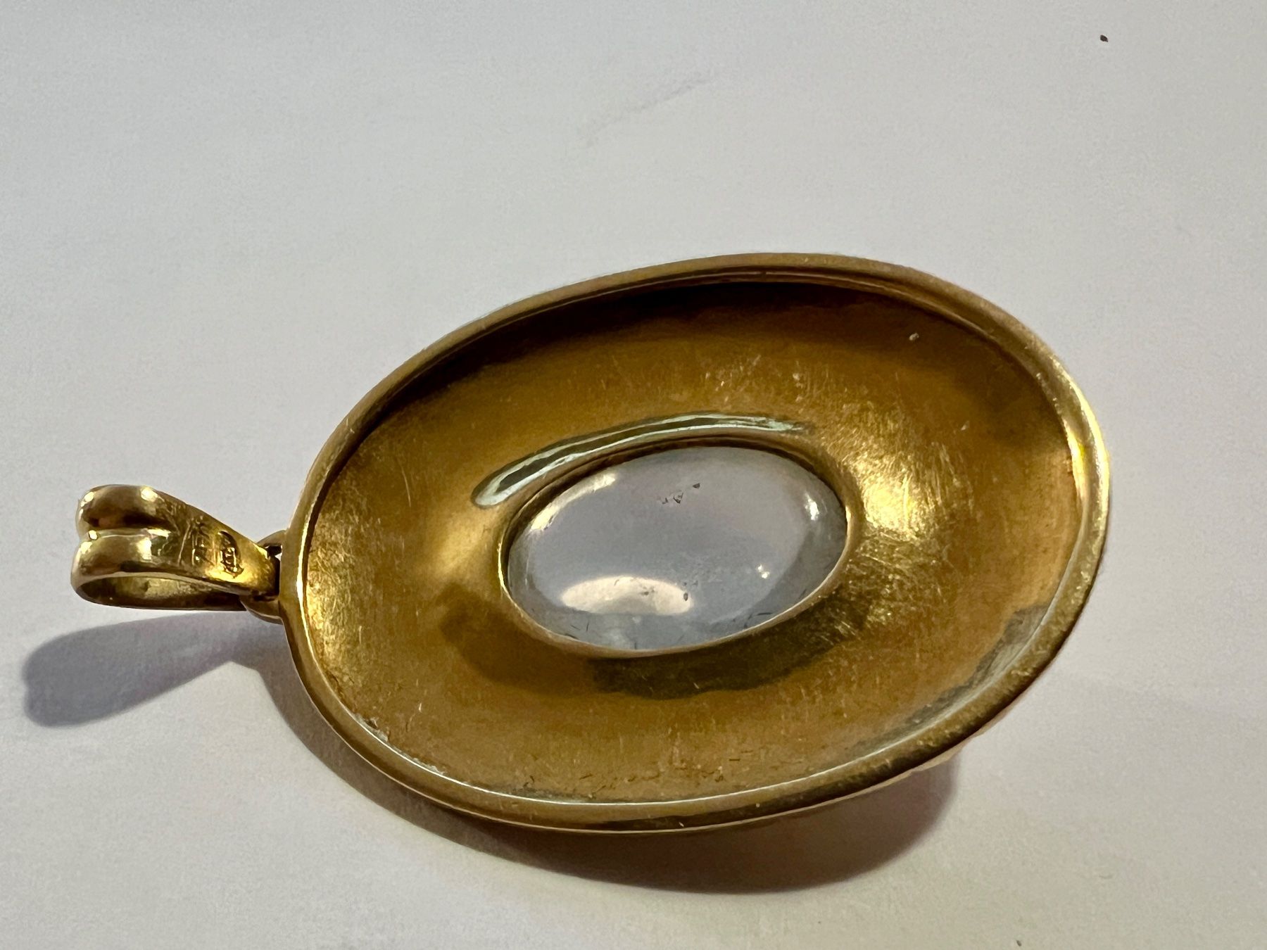 Ciondoli: Gold-Anhänger 18K mit Mondstein – Usato da Chur venduto da Penting1935 3