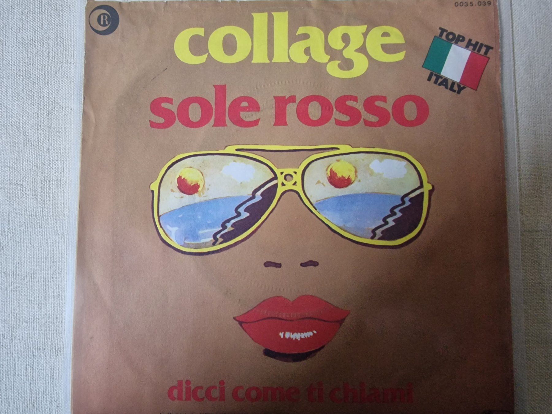 Schallplatten: Collage Single – Sole Rosso – Gebraucht aus Root von atelier22 1