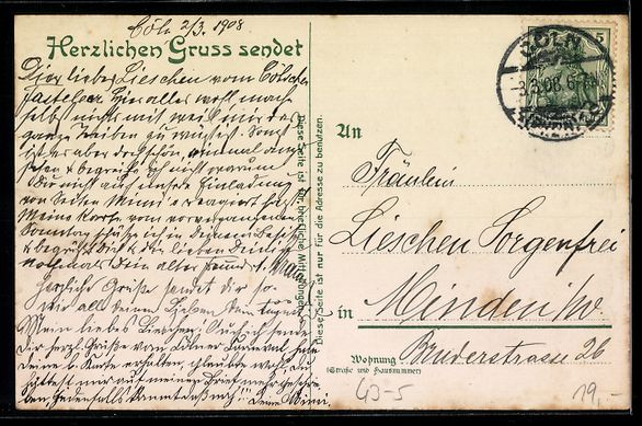 Cartoline postali: Bruno Bürger, Ottillie: Karnevalsfeier, – Usato da Berlin venduto da bartko-reher 1