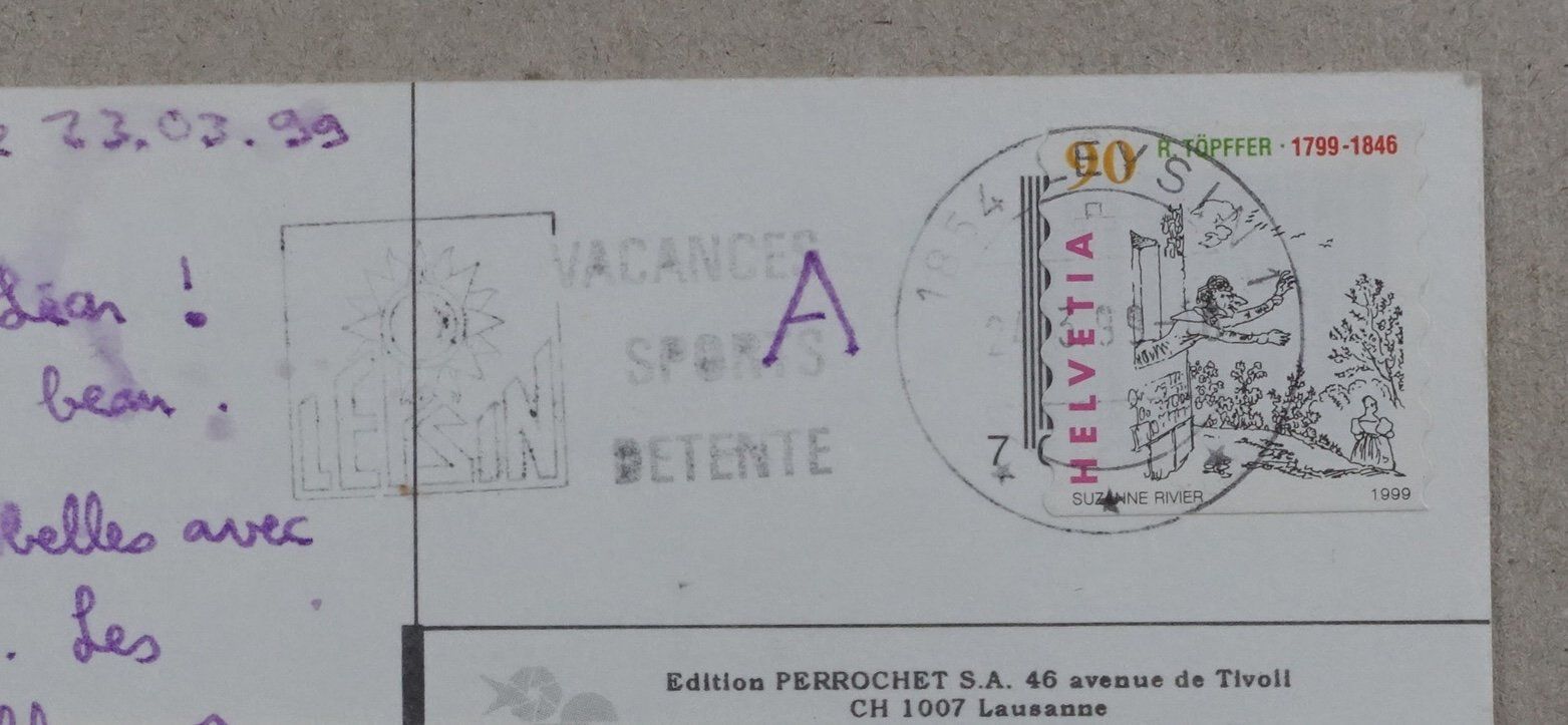 Cartoline postali: Leysin, 1999 – Usato da Lenzburg venduto da fh1 1