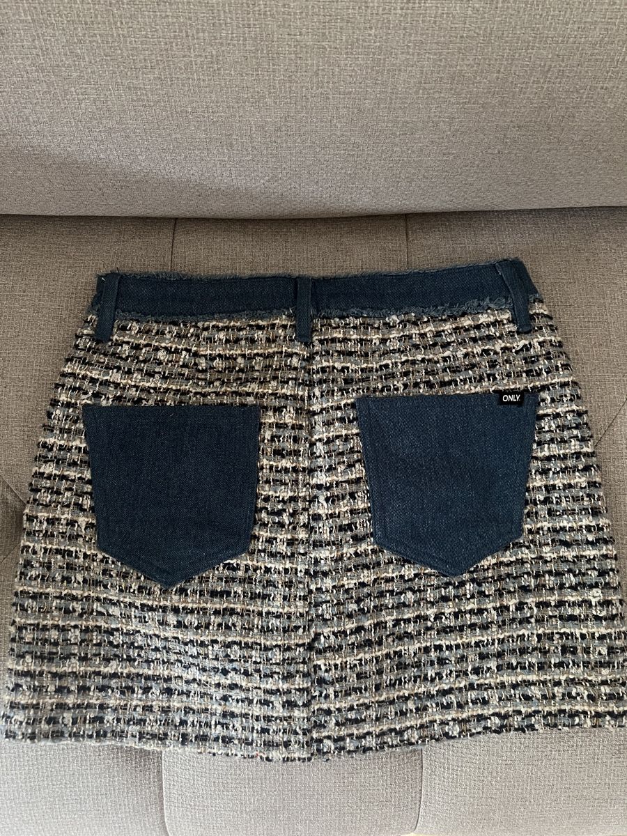 Only Gonne: Only Skirt Tweed Denim Blue 28 – Nuovo (secondo la descrizione) da Ebertswil venduto da Aayra 1