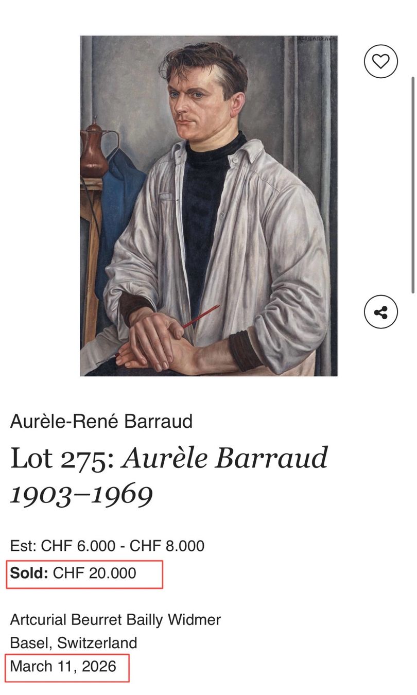 Dipinti: Aurèle René Barraud grosses Gemälde – Usato da Horgen venduto da eli_9xdn 1