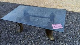eleganter Glas Fensehtisch / Clubtisch