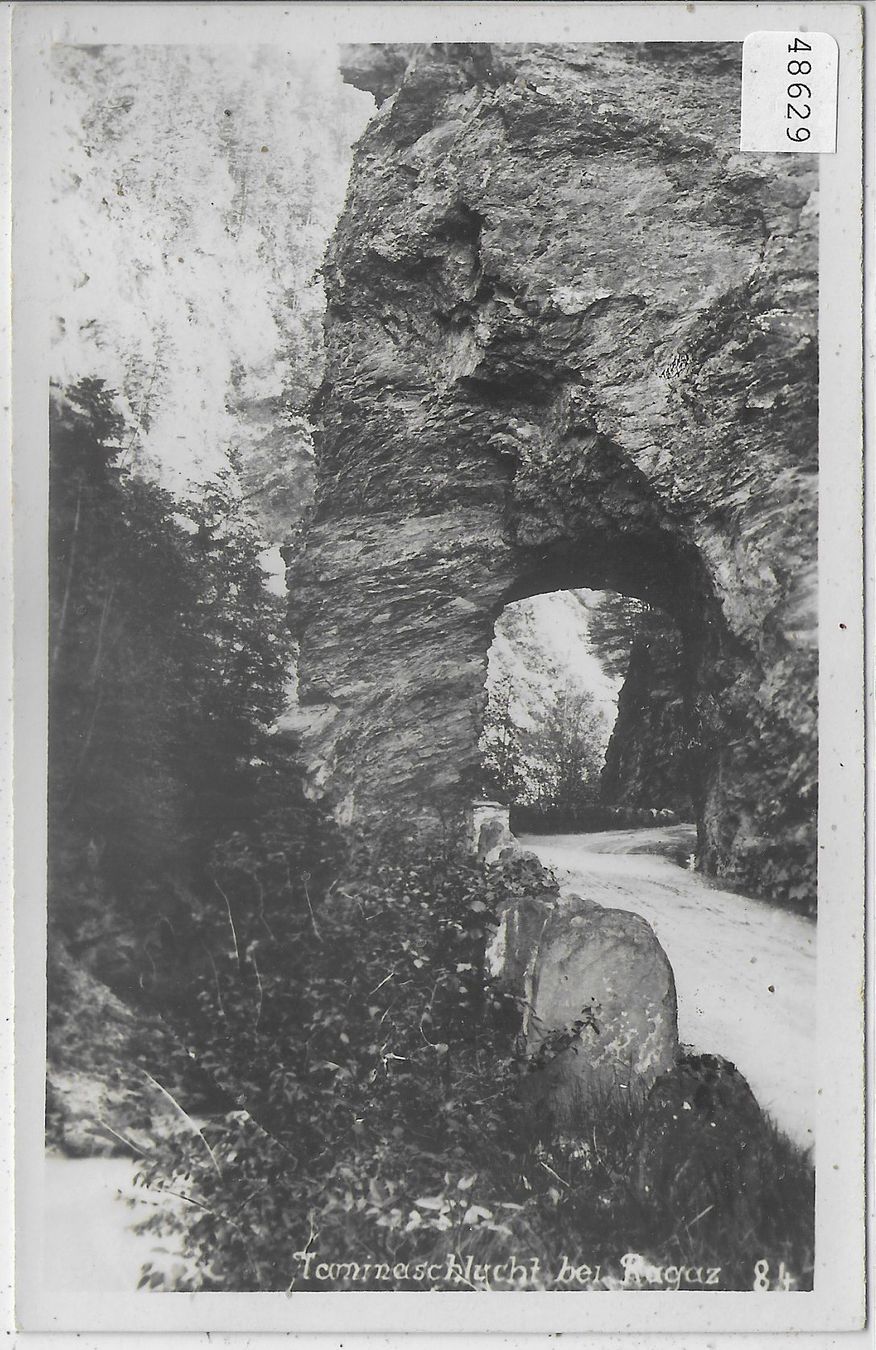 Cartoline postali: Taminaschlucht bei Ragaz – Usato da Ettingen venduto da Kartenplanet