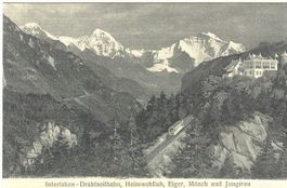Interlaken - Seilbahn Heimwehhfluh c1910