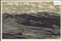 Aussicht vom Etzel-Kulm gegen die Glarneralpen