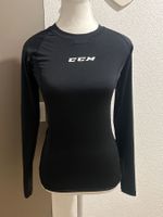 Damen  CCM-Langarm-Kompressionsshirt schwarz Gr. S/P