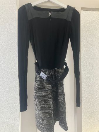 Marella Kleid Schwarz-Grau XS – eleganter Schnitt