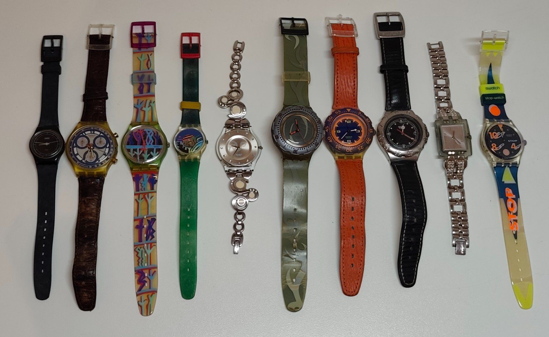Swatch Orologi: Uhren Lot 10 Swatch Uhren – Difettoso da Eschenbach SG venduto da Piratenschatz