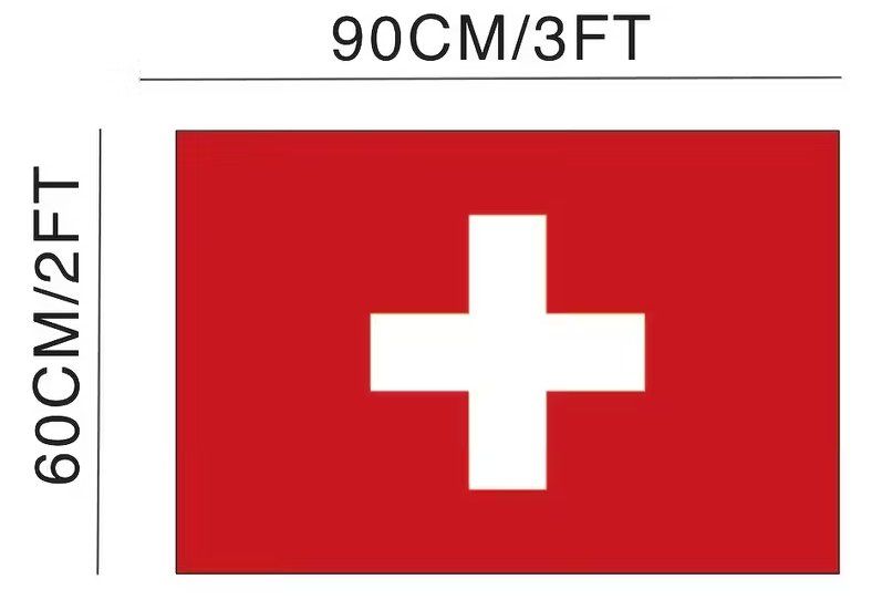 Bandiere: Schweizer Flagge NEU – Nuovo e nell'imballaggio originale da Stäfa venduto da a9uzel 1