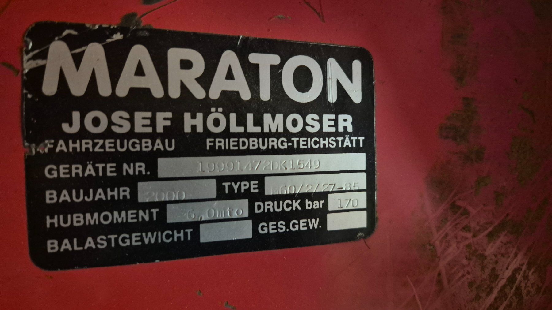 Grues: Kran/Heukran – D'occasion à Menznau par 6122 4