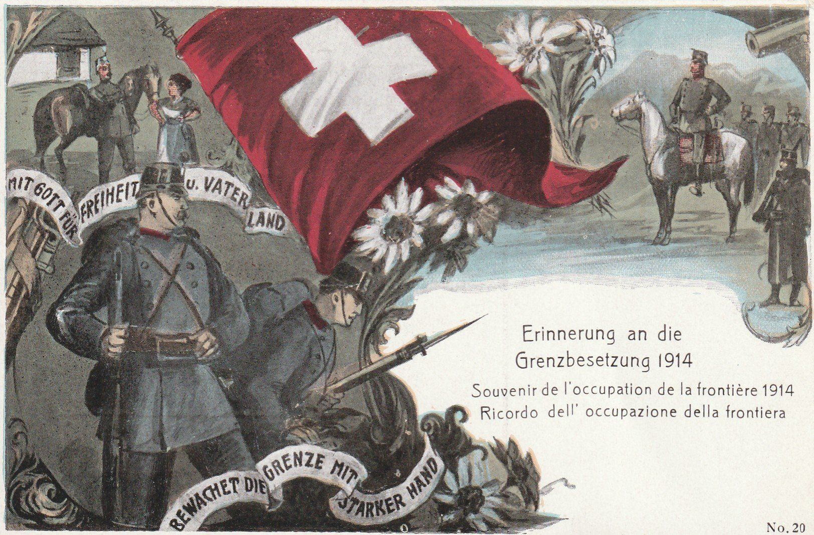 Cartoline postali: Grenzbesetzung 1914 – Usato da Rorschacherberg venduto da fratovi2