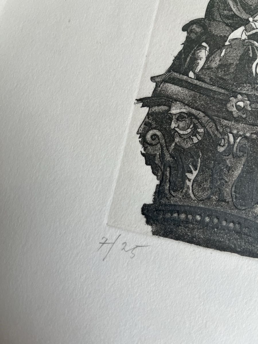 Grafiken & Lithographien: Gerechtigkeit von Otto Wyss, 1981 – Gebraucht aus Faulensee von Cinclus 4