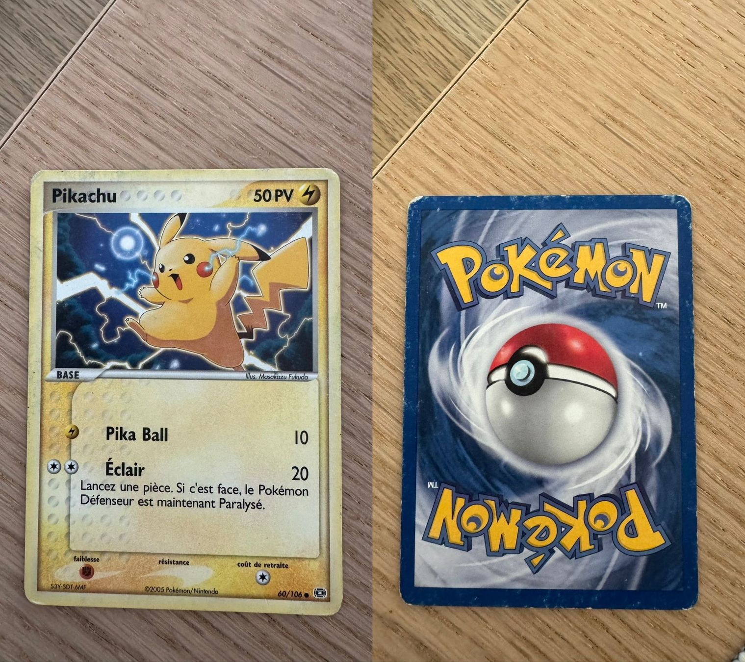 Pokémon Cartes à collectionner: Pikachu 60/106 – D'occasion à Chavannes-Renens par skywalker1942