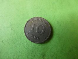 Schweden 1915, 10 Oere - Silber .400