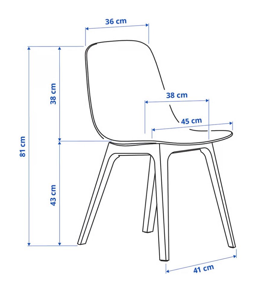Ikea Chaises: IKEA ODGER x 4 – Neuf (Voir description) à Peseux par Volcan3 1