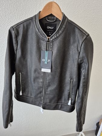 Kunstleder-Jacke, Neu, Gr S