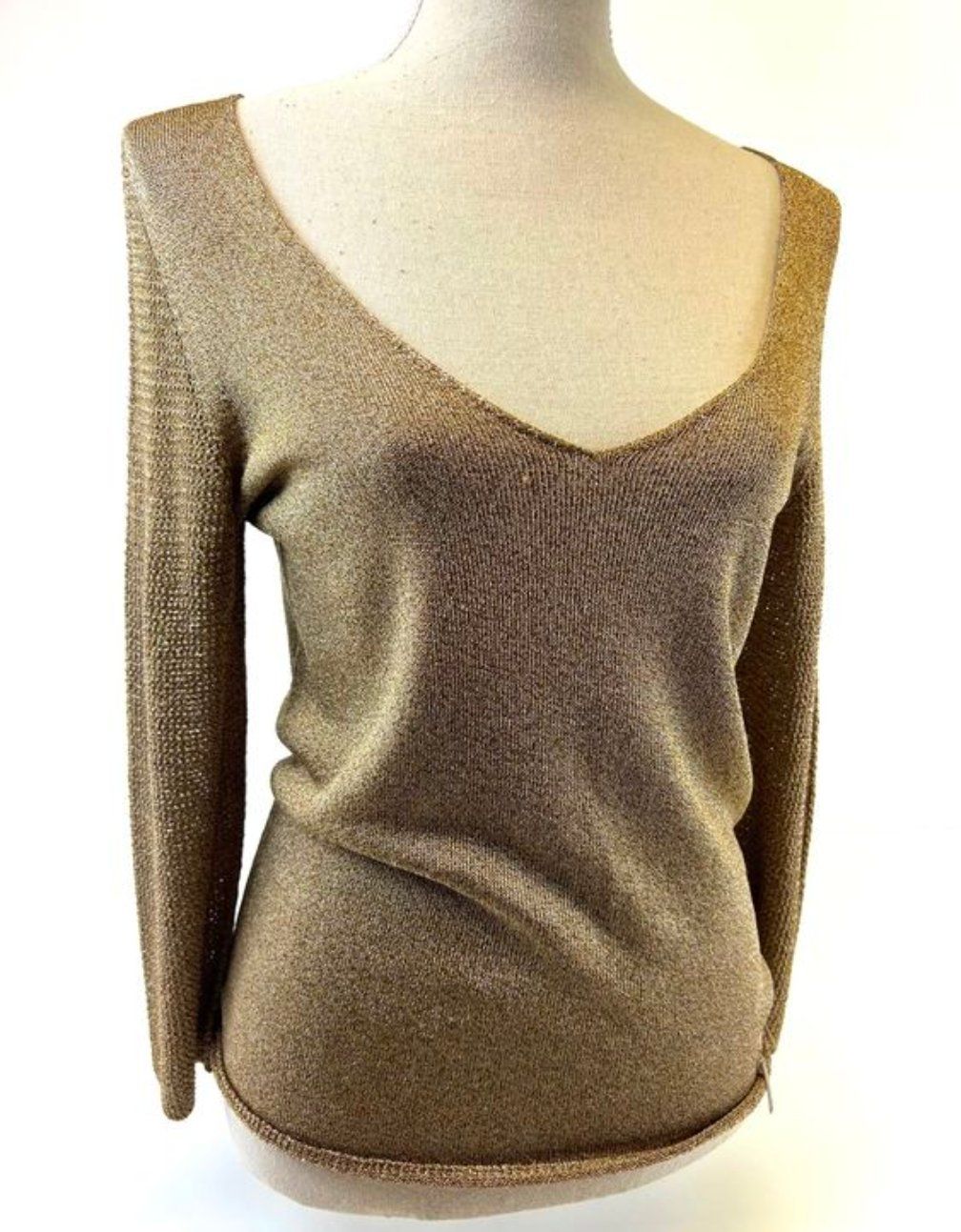 Maglioni & Felpe: TRUSSARDI JEANS Feinstrick Pullover mit V-Ausschnitt, Gr.M-L – Usato da Pfäffikon ZH venduto da siae 5