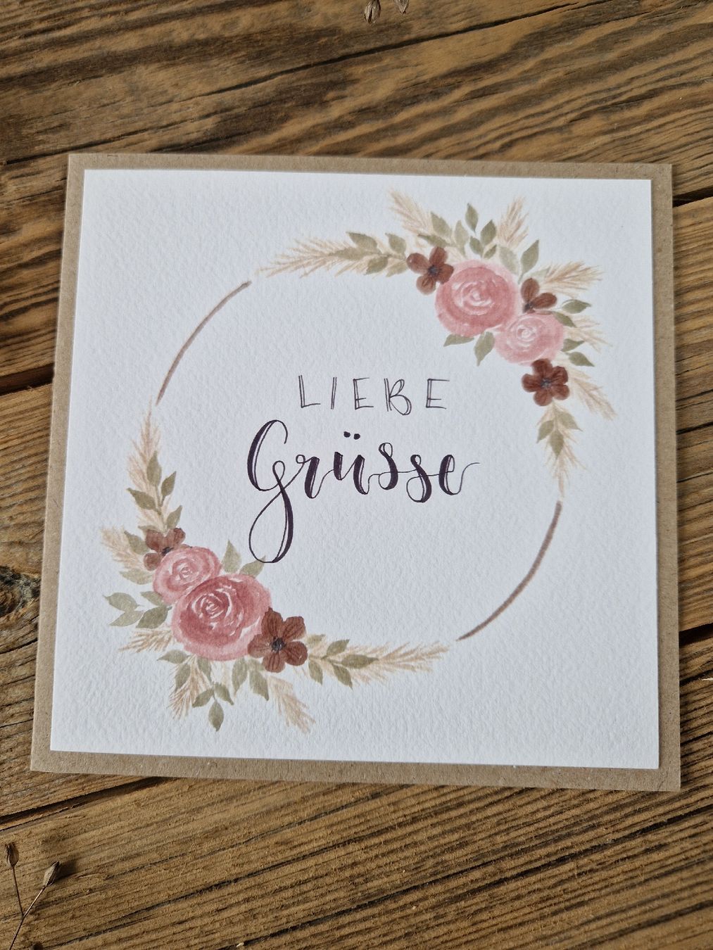 Cartes: Handgemachte Grusskarte - Liebe Grüsse – Neuf avec emballage d'origine à Grosshöchstetten par sim_t9dc 1