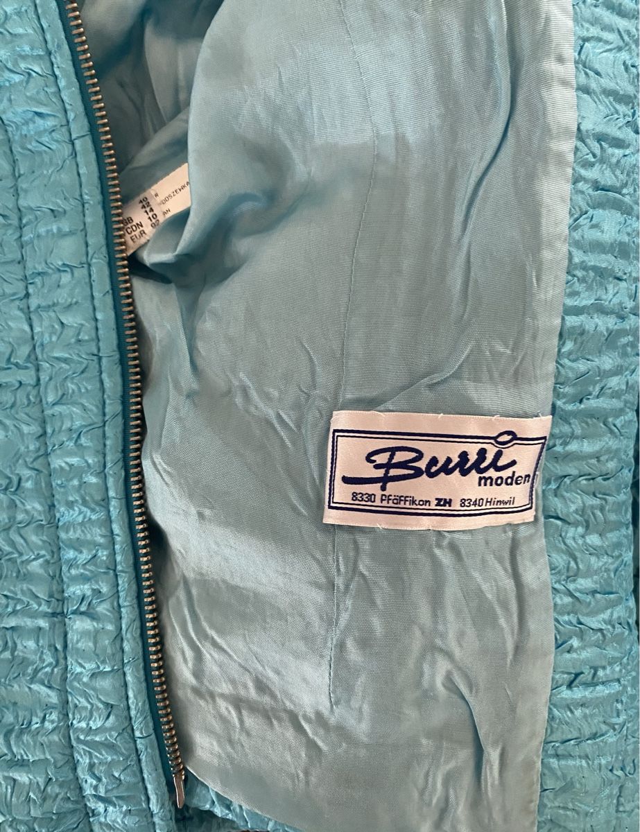 Jacken: Tuzzi Jacke / Blazer blau-türkis, Gr. 40 – Gebraucht aus Jona von Flamingoo 2