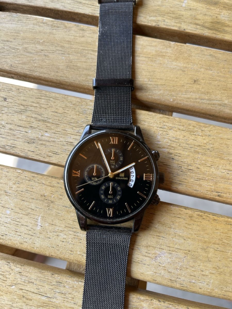 Orologi: Armbanduhr Shaarms schwarz/gold – Usato da Ursenbach venduto da frohes_fest