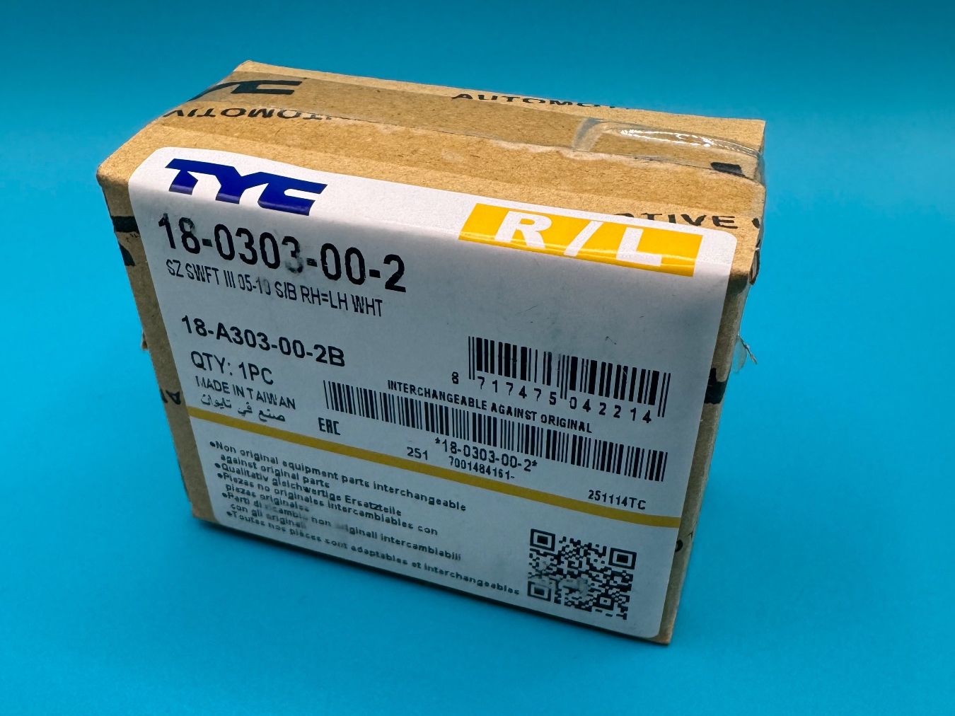 Alle Autoersatzteile: 1 x TYC 18-0303-00-2 Blinker / mit Glühlampe – Neu und originalverpackt aus Schaffhausen von Retrogaming90