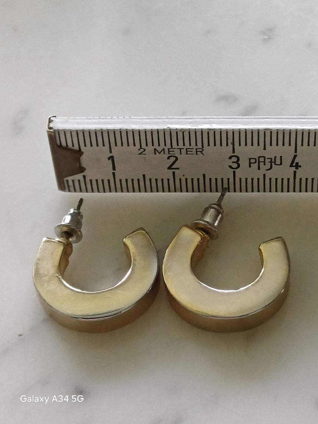 Ohrringe & -stecker: SCHÖNE OHRSTECKER "CREOLEN" VERGOLDET 2 CM – Gebraucht aus Au ZH von FashionConsultant 2